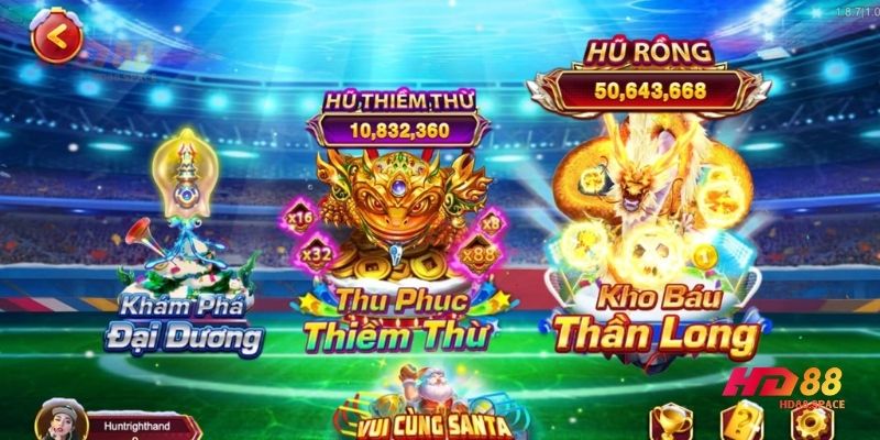 Các chủ đề bắn cá được yêu thích tại HD88