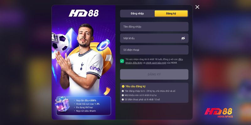Đăng ký HD88