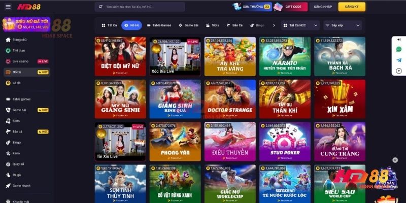 Tổng quan về Nổ hũ HD88